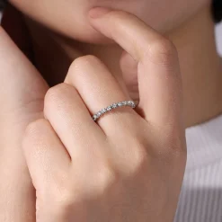 Outlet Gabriel & Co. 14K White Gold Diamond Band Ring