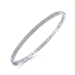 Clearance Gabriel & Co. 14K White Gold Diamond Bangle
