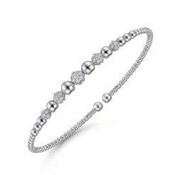 Outlet Gabriel & Co. 14K White Gold Diamond Bangle