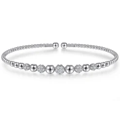 Outlet Gabriel & Co. 14K White Gold Diamond Bangle