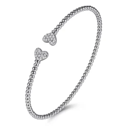 Clearance Gabriel & Co. 14K White Gold Diamond Bangle