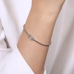 Clearance Gabriel & Co. 14K White Gold Diamond Bangle