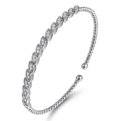Sale Gabriel & Co. 14K White Gold Diamond Bangle
