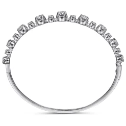 Hot Gabriel & Co. 18K White Gold Diamond Bangle