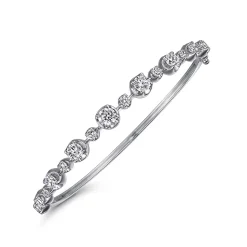 Hot Gabriel & Co. 18K White Gold Diamond Bangle