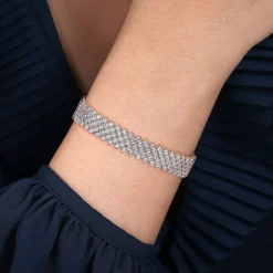 Discount Gabriel & Co. 18K White Gold Diamond Bangle