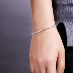 Discount Gabriel & Co. 14K White Gold Diamond Bangle