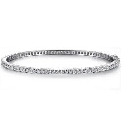Discount Gabriel & Co. 14K White Gold Diamond Bangle