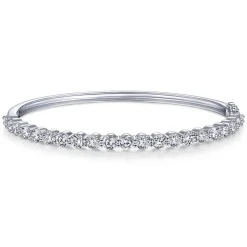 Discount Gabriel & Co. 14K White Gold Diamond Bangle