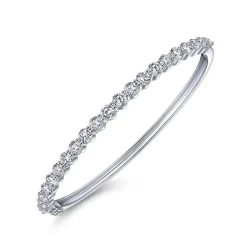 Discount Gabriel & Co. 14K White Gold Diamond Bangle