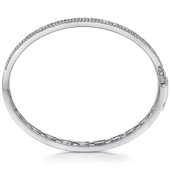 Sale Gabriel & Co. 18K White Gold Diamond Bangle