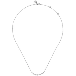 Online Gabriel & Co. 14K White Gold Diamond Bar Necklace