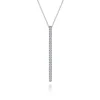 Clearance Gabriel & Co. 14K White Gold Diamond Bar Pendant Necklace