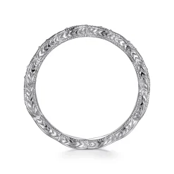 Best Gabriel & Co. 14K White Gold Diamond Bujukan Marquise Station Ring