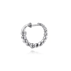 Best Gabriel & Co. 14K White Gold Diamond Bypass Hoop Earrings