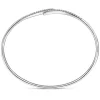 Outlet Gabriel & Co. 14K White Gold Diamond Bypass Open Bangle
