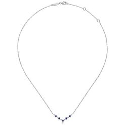 Online Gabriel & Co. 14K White Gold Diamond Chevron Necklace