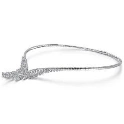 Online Gabriel & Co. 18K White Gold Diamond Choker Necklace
