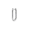 Sale Gabriel & Co. 14K White Gold Diamond Classic Elongated Oval Hoop Earrings