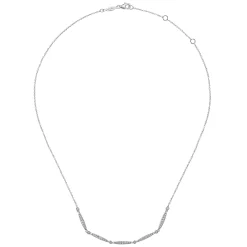 Discount Gabriel & Co. 14K White Gold Diamond Classic Necklace