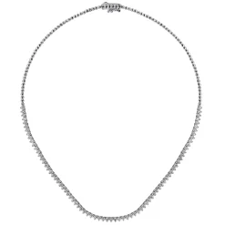 Clearance Gabriel & Co. 14K White Gold Diamond Classic Tennis Necklace