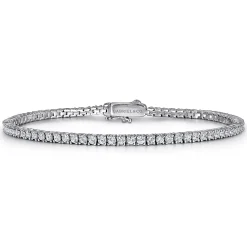 Discount Gabriel & Co. 14K White Gold Diamond Classic Tennis Bracelet