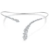 Online Gabriel & Co. 18K White Gold Diamond Cluster Open Choker Necklace