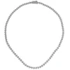 Hot Gabriel & Co. 14K White Gold Diamond Cluster Tennis Necklace