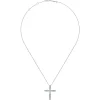 New Gabriel & Co. 14K White Gold Diamond Cross Pendant Necklace