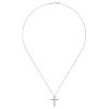 Gabriel & Co. 14K White Gold Diamond Cross Pendant Necklace
