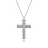 Outlet Gabriel & Co. 14K White Gold Diamond Cross Pendant Necklace