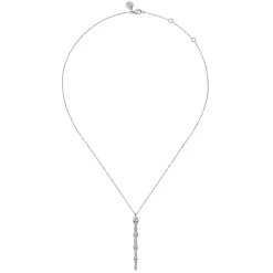 Online Gabriel & Co. 14K White Gold Diamond Drop Necklace