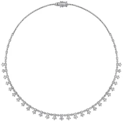 Outlet Gabriel & Co. 18K White Gold Diamond Drops Necklace
