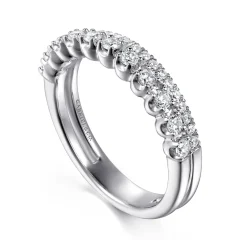 Online Gabriel & Co. 14K White Gold Diamond Easy Stackable Ring