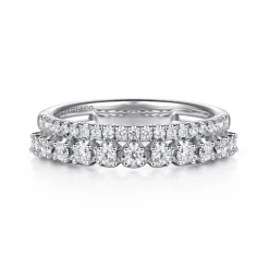 Online Gabriel & Co. 14K White Gold Diamond Easy Stackable Ring