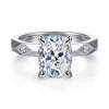 Hot Gabriel & Co. 14K White Gold Diamond Engagement Ring