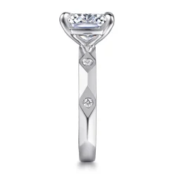Hot Gabriel & Co. 14K White Gold Diamond Engagement Ring