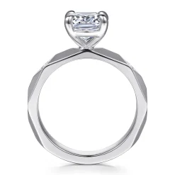 Hot Gabriel & Co. 14K White Gold Diamond Engagement Ring