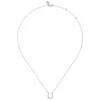 Best Gabriel & Co. 14K White Gold Diamond Horseshoe Pendant Necklace