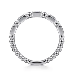 Gabriel & Co. 14K White Gold Diamond Ladies Ring