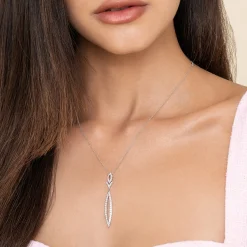Outlet Gabriel & Co. 14K White Gold Diamond Lariat Necklace