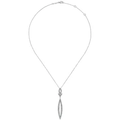 Outlet Gabriel & Co. 14K White Gold Diamond Lariat Necklace