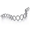 Clearance Gabriel & Co. 18K White Gold Diamond Link Bangle