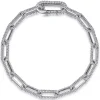 Best Gabriel & Co. 14K White Gold Diamond Link Chain Bracelet