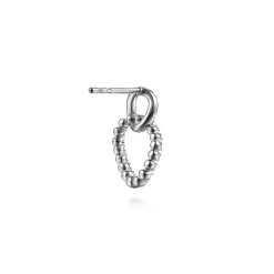 Gabriel & Co. 14K White Gold Diamond Link Stud Drop Earrings