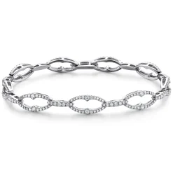 Sale Gabriel & Co. 14K White Gold Diamond Link Tennis Bracelet