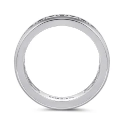 Clearance Gabriel & Co. 14K White Gold Diamond Men's Band