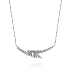 Outlet Gabriel & Co. 18K White Gold Diamond Necklace