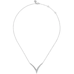 Discount Gabriel & Co. 18K White Gold Diamond Necklace