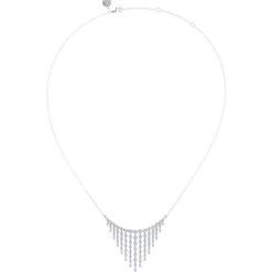 Outlet Gabriel & Co. 18K White Gold Diamond Necklace